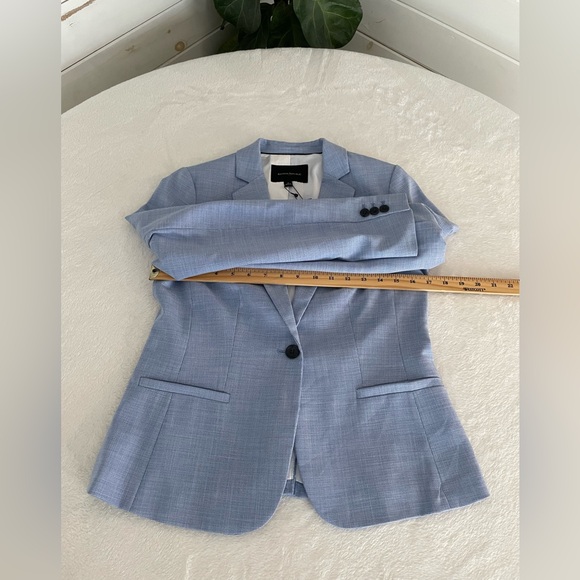 Banana Republic Factory Size 4 Baby Blue Washable Blazer NWT - Picture 16 of 17